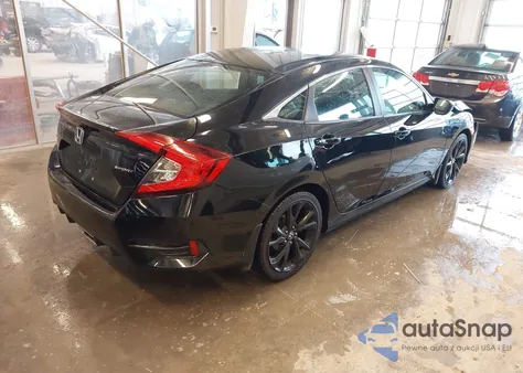 2020 Honda Civic Sport из США, поврежденный, VIN 19XFC2E82LE029197